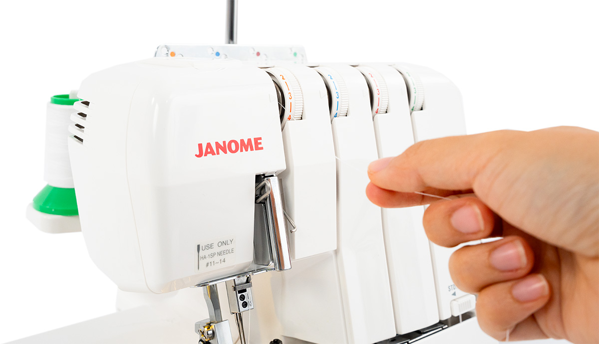 Janome MyLock 644D Lay-in thread tension system